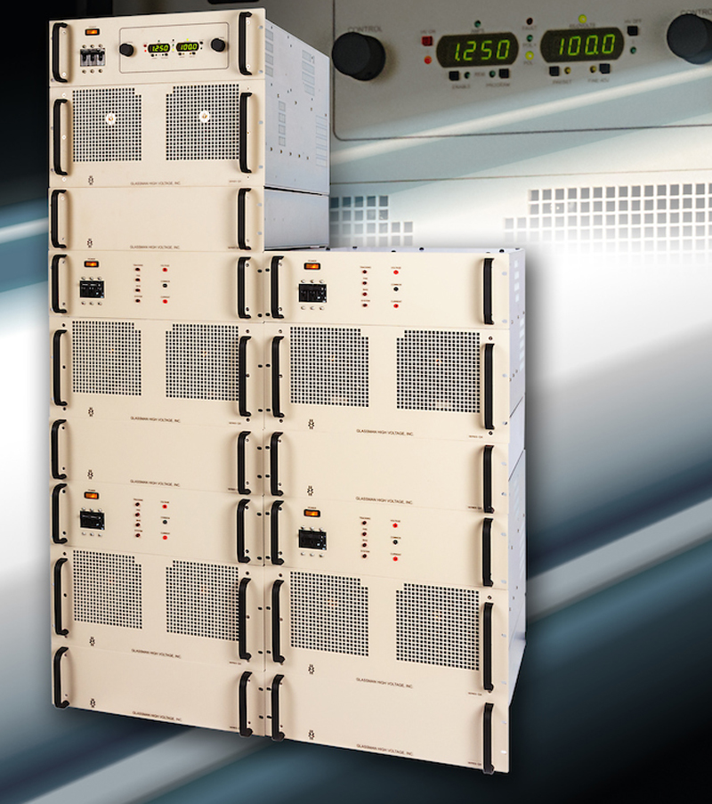 Glassman announces new, highest power unit: GX Series 25kW to 200kW Regulated High Voltage DC Power Supplies boast fast response with low ripple and noise